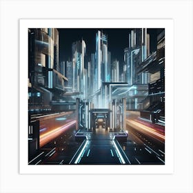 Futuristic City 2 Art Print