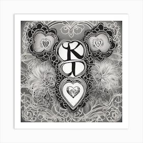 K D love Art Print