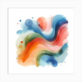 Abstract Watercolor Painting 16 Art Print