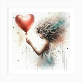 Heart Balloon 1 Art Print