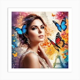 Butterfly Painting 59 Art Print