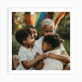 Rainbow Family Art Print