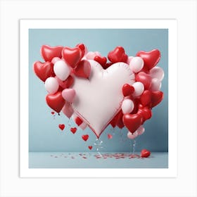 Heart Love Balloons 5 Art Print