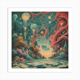 Christmas Dreamland Art Print