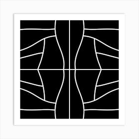 Black And White Abstract Art Print