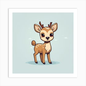 Cute Deer Art Print