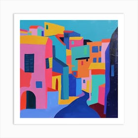 Abstract Travel Collection Belize City Belize 3 Art Print