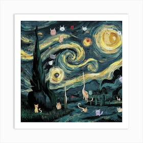 A Stunning Illustration Of Vincent Van Gogh S Icon 3xc66wvytgaohf4kdupouw Ailv2r1as Omjaguvu7qvq Art Print