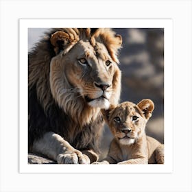 Lion Cub Art Print