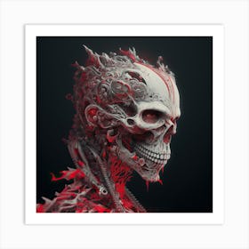 Skeleton Skull Art Print