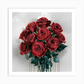 Red Roses 1 Art Print