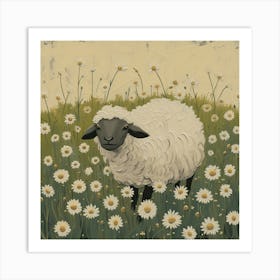 Sheep Fairycore Painting 8 Art Print