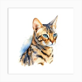 Bengal Cat Portrait 2 Art Print