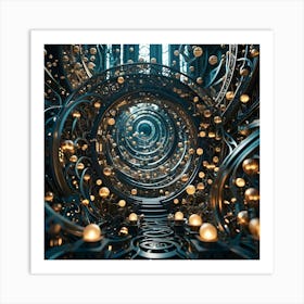 Genius, Madness, Time And Space 15 Art Print