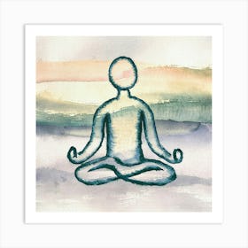 Meditating Art Print