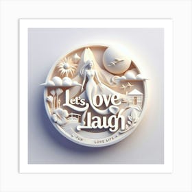 Love Laugh 2 Art Print