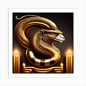 Egyptian Snake 1 Art Print
