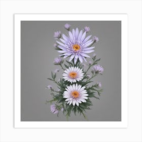 Daisy Bouquet Art Print