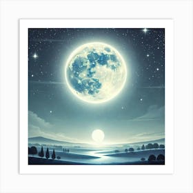 Full Moon In The Sky 28 Art Print