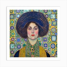 Woman In A Hat Art Print