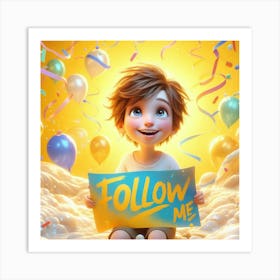 Follow Me 13 Art Print