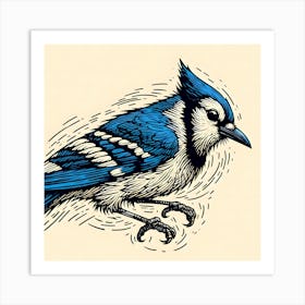 Bluejay ~Reimagined 20 Art Print