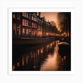 Amsterdam Evening View 02 Art Print