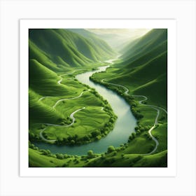 Landscape - Landscape Stock Videos & Royalty-Free Footage 1 Art Print