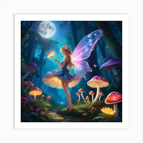 Fairy In The Forest Art Print