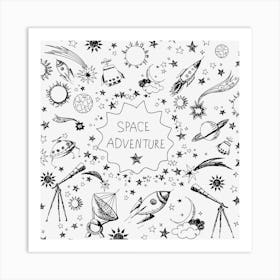 Space Elements Art Print