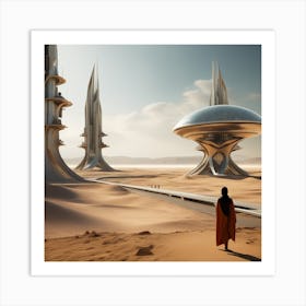 Futuristic Cityscape 244 Art Print