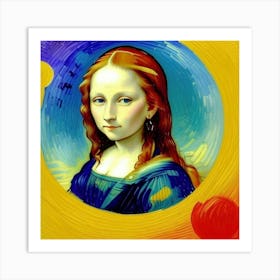 The Younger Version of Mona Lisa Timeless Charm Art Print