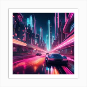 Futuristic City 4 Art Print