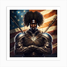 Afro-American Warrior Art Print