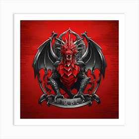 Dragon shield Art Print