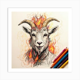 Goat! 25 Art Print