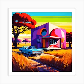 House In The Desert Art Print