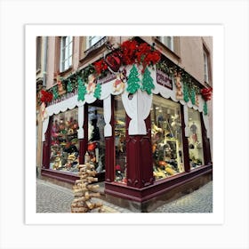 Christmas Shop Window Art Print