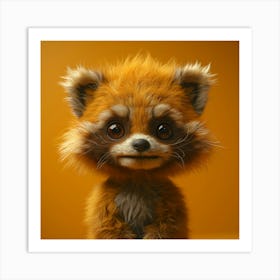 Cute Raccoon Art Print