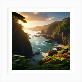 Paparoa National Park New Zealand Art Print