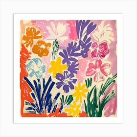 Flowers Painting Matisse Style 4 Art Print