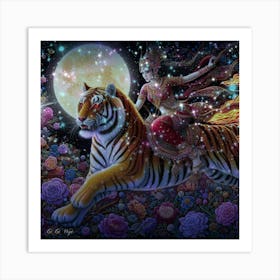 Tiger Rider 1 Art Print