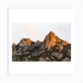 Sunset At The Rockies Art Print