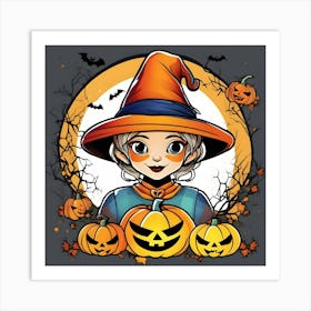 Halloween Witch 3 Art Print