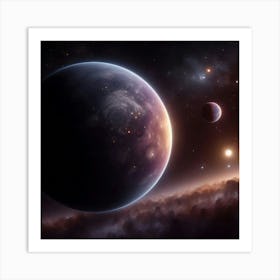 Planets In Space 4 Art Print