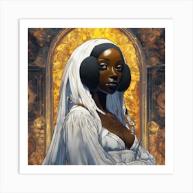 The Black Mona Lisa #1 Art Print