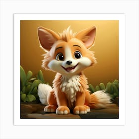 Baby Fox 3 Art Print