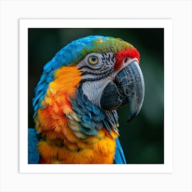 Colorful Parrot 16 Art Print