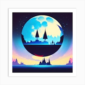 Moon In The Sky 2 Art Print