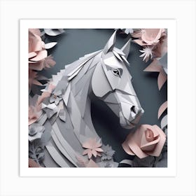 Paper Horse Art Print